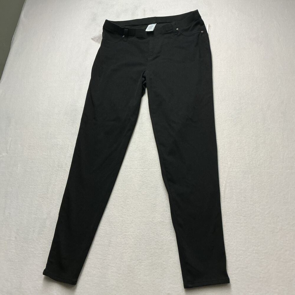 Women’s Black Jeggings High-Rise Pants Size L 12-14 Time & Tru, 3971